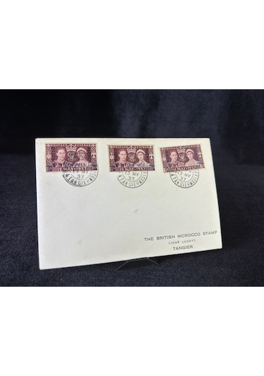 Fas İlk Gün Zarfı Morocco Tangıer 1937 Coronatıon Set On First Day Cover Sg164 C4492