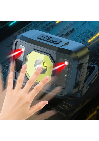 Pratik Sensörlü Sinyalli Kafa Lambası Wt-024 - 9089487059535ynt Çok Renkli