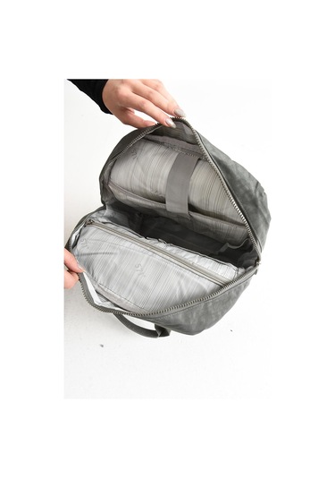 İki Fonksiyonlu Sırt Ve El Çantası Ultra Hafif Gri Model:571-5h - Gri