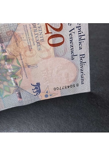 2018 Venezuela 20 Bolivar Çil Eski Yabancı Kağıt Para