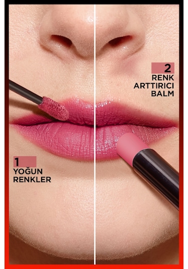 L'Oreal Paris Infaillible 2 Step 24 Saat Kalıcı Likit Ruj & Balm 804 Metro Proof Rose