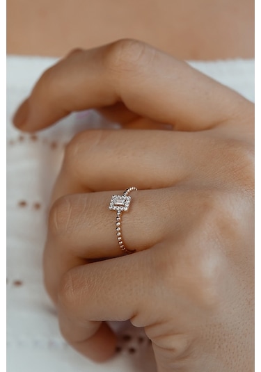 14 Ayar Mini Baget Yüzük