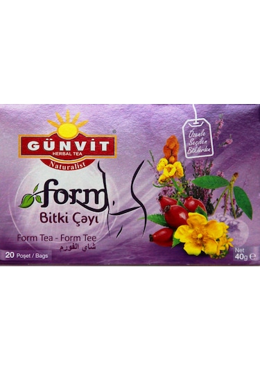 Günvit Form Süzen Poşet Çay 20'li