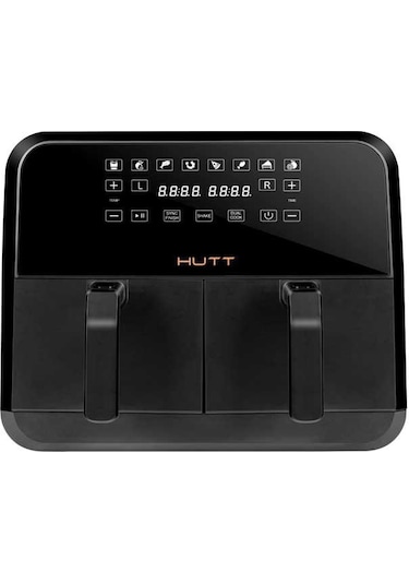 Hutt D8 Çift Hazneli Air Fryer Yağsız Fritöz (4+4) 8 LT Dokunmatik Ekran (Distribütör Garantili)