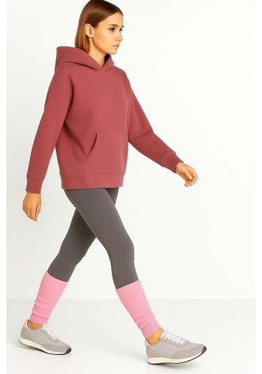 Basic Kalın Pamuk İçerikli Tozluk Pembe