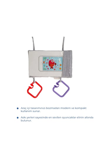 Babyjem Araç Içi Telefon Askılığı Gri Puanlı