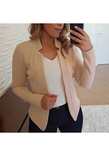 Mor Bahar Ceket Slim Fit Sıcak Kırışıklık Karşıtı Çentik Yaka Kadın Blazer Kadın Giysileri Mor Mor Bahar Ceket Slim Fit Sıcak Kırışıklık Karşıtı Çentik Yaka Kadın Blazer Kadın Giysileri Mor