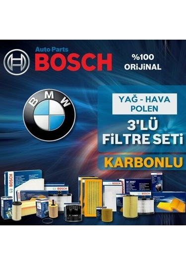 Bmw 3.20 D Bosch  Filtre Bakım Seti E46 2002-2005 (495301966)