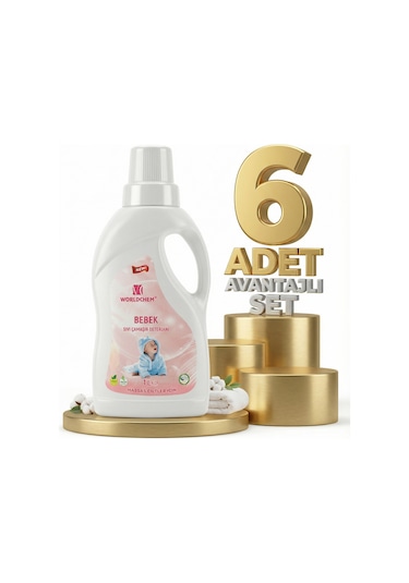 Worldchem Bebek Detarjanı Sıvı 6x1 Lt