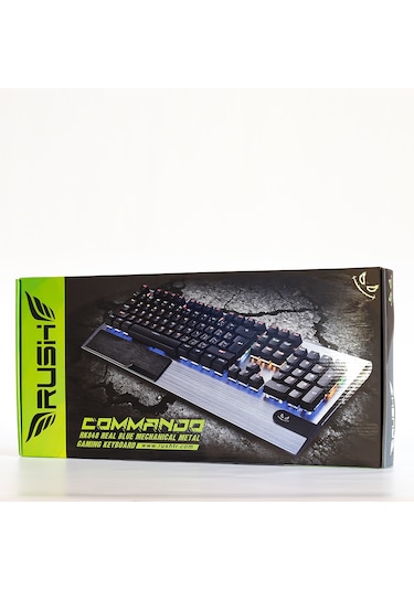 Rush Commando RK848 Mavi Switch Rainbow Mekanik Gaming Oyuncu Klavye