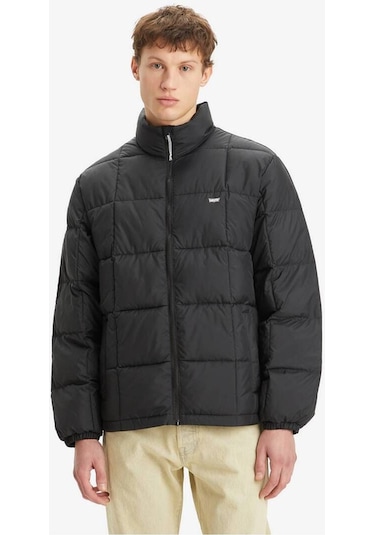 Levis Erkek Mont A8568-0000 Pıedmont Short Puffer Jet Black Siyah