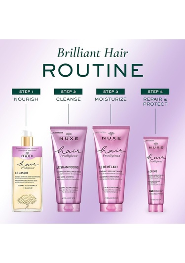 Nuxe Hair Prodigieux Le Shampooing Yoğun Parlaklık Veren Şampuan 400 Ml 2 Adet Tüm Saçlar