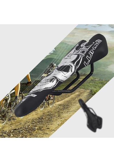 Homyl Yol Bisikleti Eyer Yarış Spor Dağ Yumuşak Yastık Gümüş Gümüş