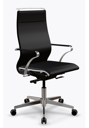 Ergolife Synchrosit Well Ergonomik Ofis Sandalyesi Siyah, Deri Çalışma Sandalyesi - 265.5d.1.544 Siyah