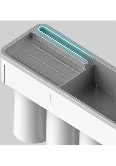 Bloomnest Lebıhmurah Bf625 Aile Manyetik Diş Fırçalama Suyu Yıkama Temizleyici Fincan & Diş Macunu Dispenseri Beyaz