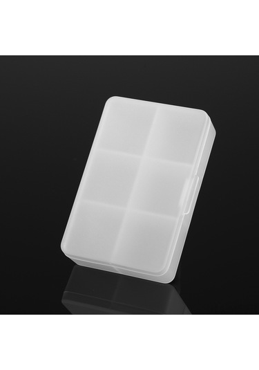 Mufunye 6 Bölmeli Pp Plastik İlaç Kutusu, Taşınabilir, Ev Ve Doğa Etkinlikleri İçin, Şeffaf, Syc-303