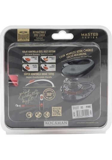 Doggie  Otomatik Köpek Tasması Master Seri Xs Pink Pembe
