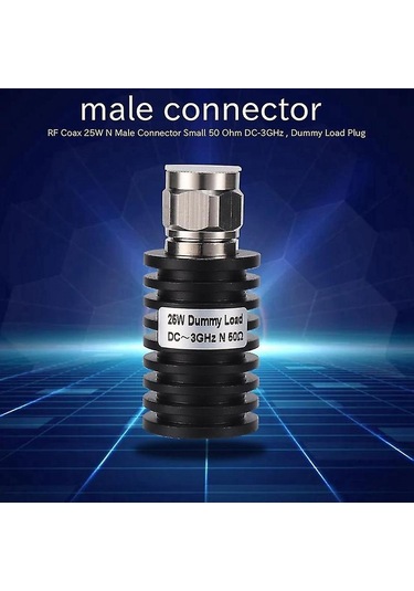 Rf Koaksiyel Konnektör N Erkek Küçük 50 Ohm Dc-3 Ghz 25 W Sahte Yük Konnektörü