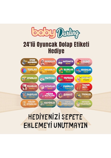 %100 Mdf - Xl Duo 16 Sepetli Oyuncak Dolabı Pembe