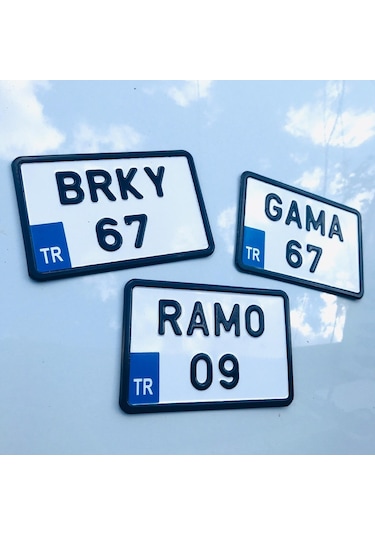 Dekor Plaka.Bisiklet Plakası.Kare Plaka.Motor Plakası 552558335