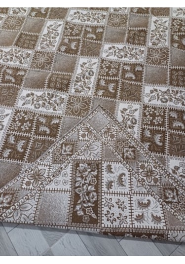 Savan Dokuma Halı Örtüsü 6m² 200 300cm Kale Kahve2 Kahverengi