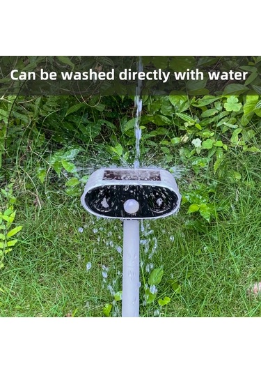 Xuweiwei 2024 Beyaz Yeni Yükseltilmis Ses Dalgasi Hayvan Kovucu Günesli Acik Hava Hareket Algilama Cihazi