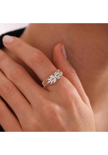 Parla Design Altın Yüzük T12895 Renkli