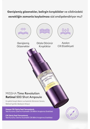 Retinol İçerikli Besleyici Ampul Time Revolution Retinol 500 Shot Ampoule