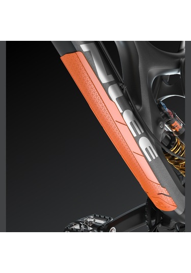 Fosenze Mountain Bike Yol Bisikleti Pvc Korumalı Sticker - Yılan Desenli Siyah Çerçeve Çarpma Engelleyici Koruma Bandı