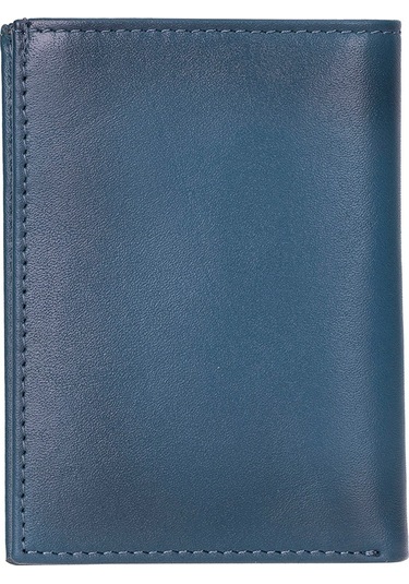 Nigra Hakiki Deri, El Yapımı Cüzdan Gölgeli Mavi Mavi