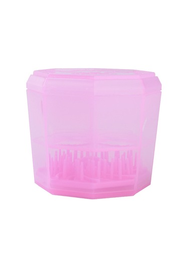 Vkemall "pembe Silikon Fırça Temizleme Kutusu - Hızlı Kurutma Ve Şekil Koruma"