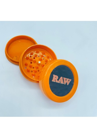 Raw Marka 3parça Turuncu Tütünöğütücü Parçalayıcı Grinder//53mm