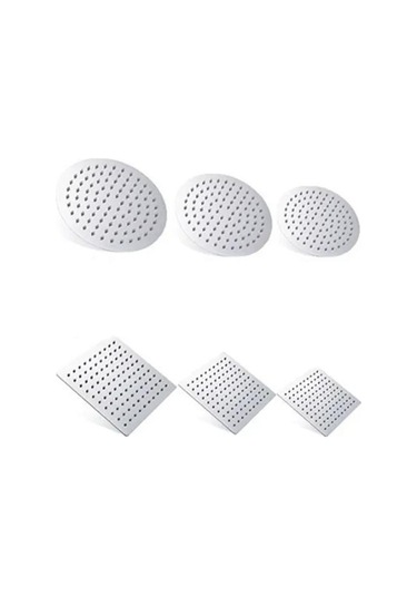 Beyaz Dumanı 8/10/12in Paslanmaz Çelik Kare Duş Başlığı Yüksek Basınçlı Duş Püskürtücü Üst Duş Başlığı Krom Su Tasarrufu Banyo Aksesuarları S Diğer