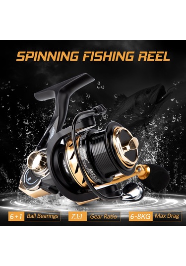 Reedark "6+1 Bilyeli Güçlü Olta Makarası - Sr2000/sr3000 - 7.1:1 Dişli Oranı - 6-8kg Çekme Gücü"