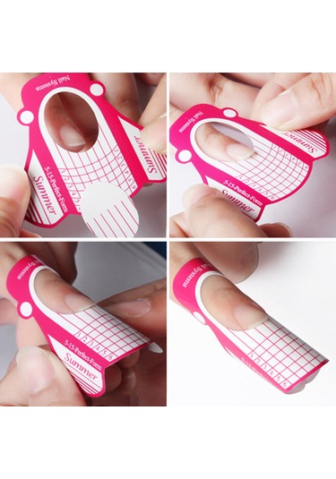 Reedark 100 Adet Kıvrımlı Tırnak Formu - Jel Uzatma Ve Bakım İçin Profesyonel Tırnak Stili Aracı