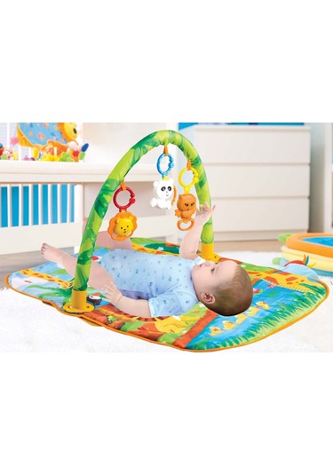 Babies Baby Play Neşeli Dostlar 63X80 Cm Çıngıraklı Oyun Halısı