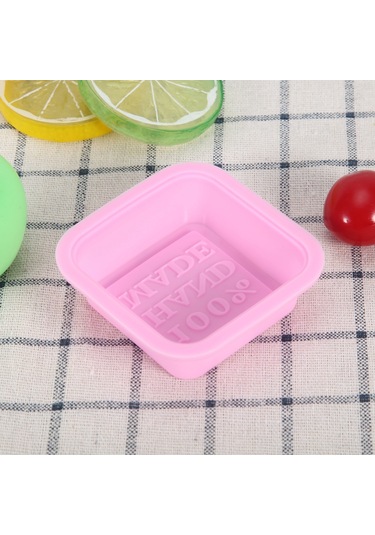 Ximistore9 5'li Pembe Silikon Kalıp: El Yapımı Sabun, Çikolata, Mum Ve Pasta İçin Yüksek Sıcaklık Dayanıklı Pembe