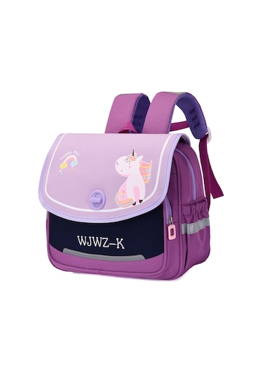 İlkokul Çocukları İçin Ergonomik Sırt Çantası, Hafif Ve Sağlam Tasarım, Omurga Desteği İle Rahat Taşıma, 1. 2. Ve 3. Sınıf Öğrencilerine Uygun, Karikatür Desenli Erkek Ve Kız Okul Çantası Mor