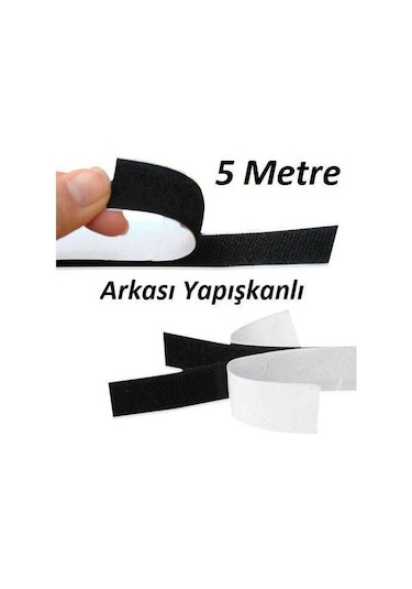 5 Metre Arkası Yapışkanlı Cırt Cırt - Kaliteli Cırt Bant -En: 2Cm