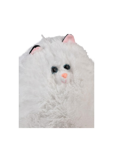Halley Oyuncak 40 Cm Obez Kedi - Beyaz Standart Beyaz