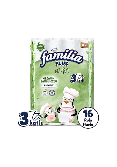 Familia Plus Natural Kağıt Havlu 16'lı