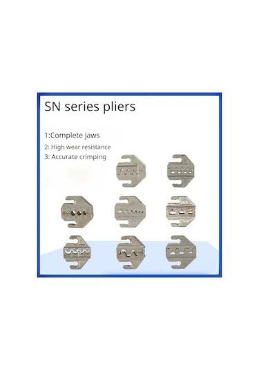 Sıkma Aracı Pense Sıkma Çene Seti, 4mm Yuvası Çeneleri 06