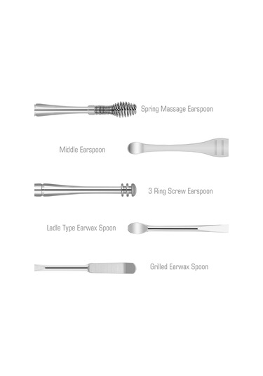 Gajeena Paslanmaz Çelik Kulak Temizleme Seti - 10 Parça Çift Uçlu Kulak Kaşığı Ve Masaj Aparatı, Gül Altını Renk Seçeneği