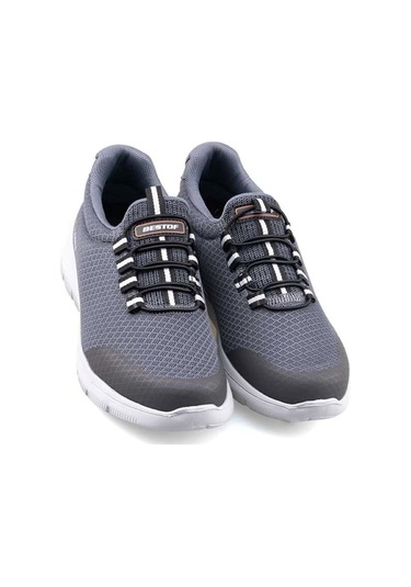 085 Kadın Lastikli Rahat Sneaker Füme