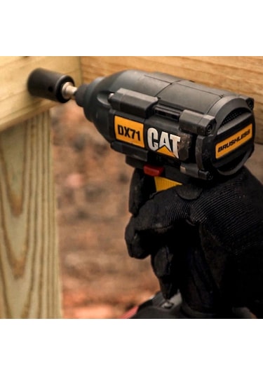 Cat DX71.2 18 V 4.0 AH Li-İon Çift Akülü 215NM Kömürsüz Profesyonel Şarjlı Darbeli Tornavida