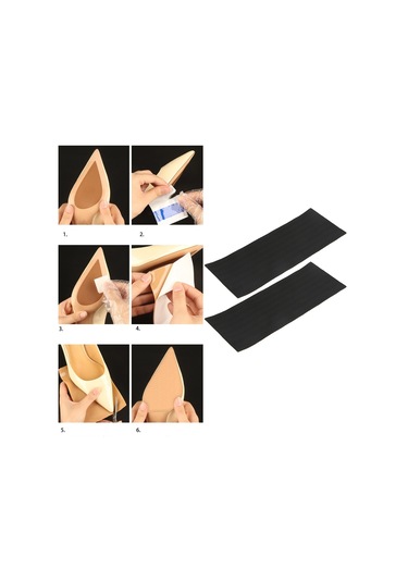 Dolıty Kauçuk Ayakkabı Tabanları Tamir Yamaları Siyah-270x105x1.5mm Siyah