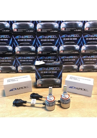 Xenon H1 Buz Mavi Led Xenon Şimşek Etkili-10800lm 12000k-