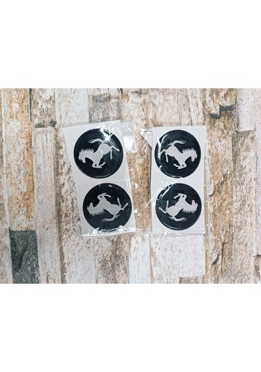 Sticker Siyah Ferrarı 4x