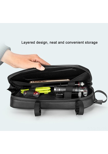 Lemestar Motosiklet Ön Kolu Sert Kılıf Çantası - 2.5l Kapasite, Saçma Kanca Tasarımı, Kırılmaya Dayanıklı Plastik+kumaş Malzeme