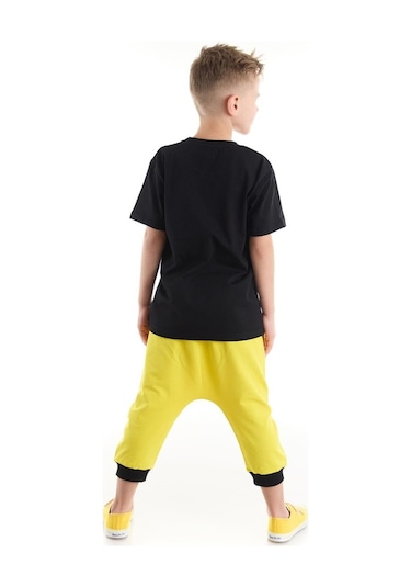 Denokids Mushi Lets Erkek Çocuk T-Shirt Kapri Takım Çok Renkli